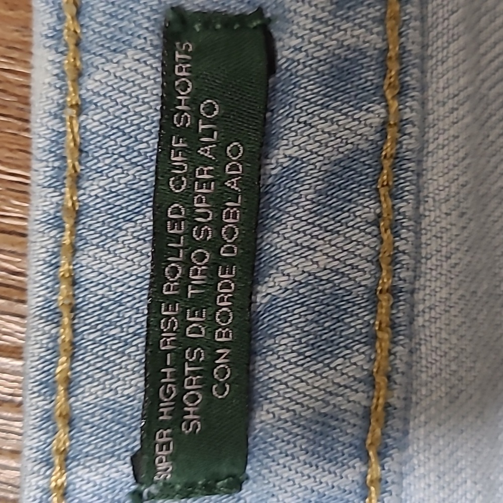 Wild Fable Blue Jean Shorts Distressed Cuffed - Picture 3 of 5